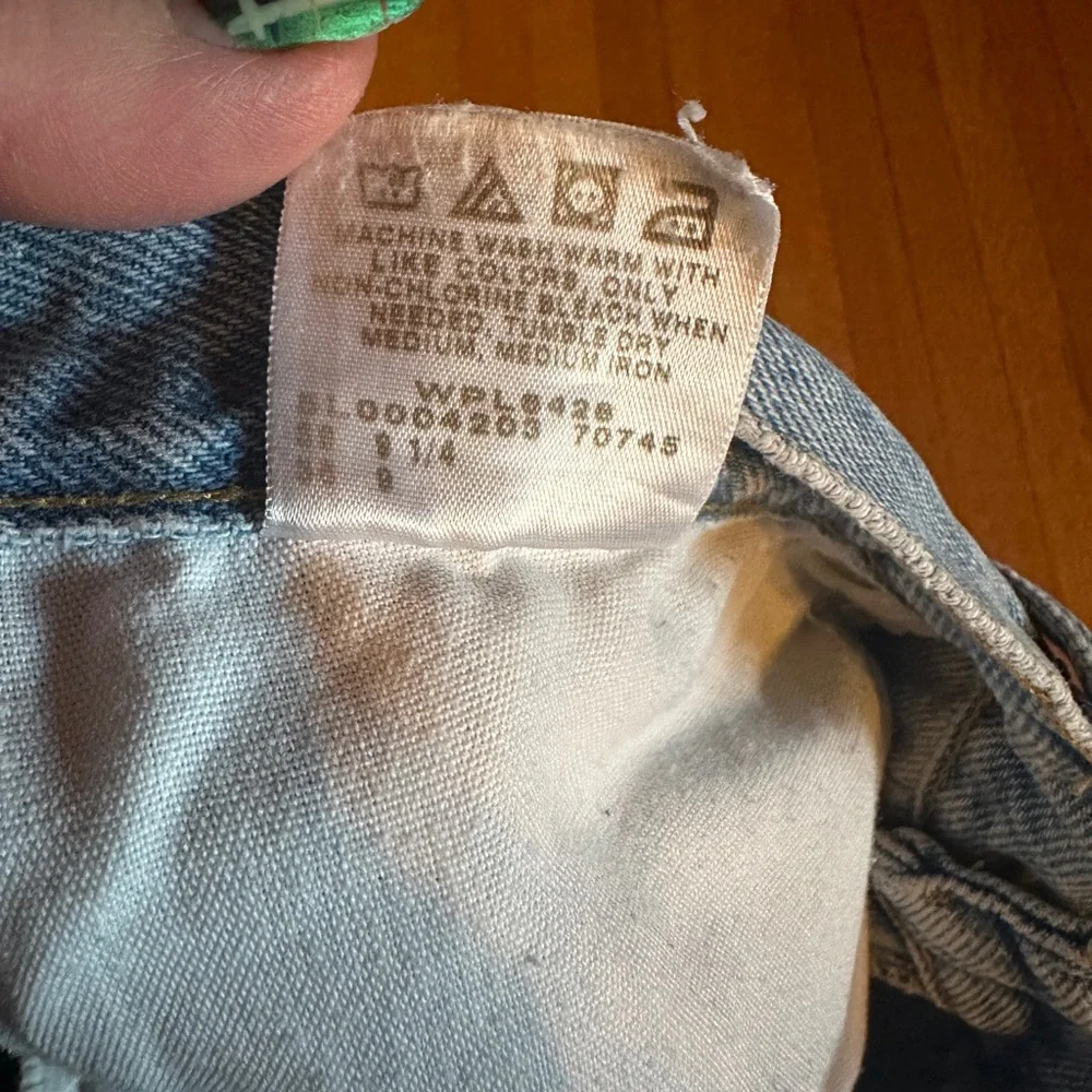 Vtg 90s Lee Stone Washed Jorts, Size 38